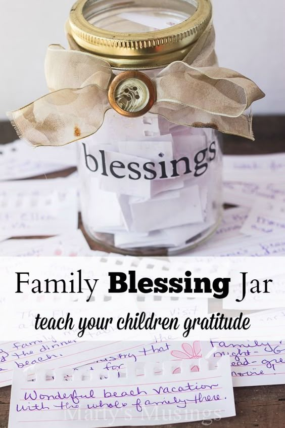 The family blessing jar tradition is a precious way to instill gratitude in your children with the simple act of recording blessings throughout the year. Children of all ages will enjoy this memory building exercise.