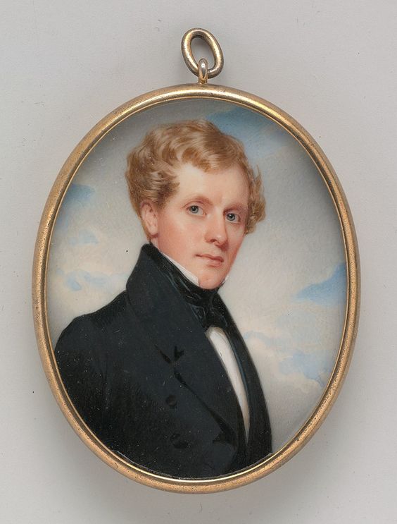 Portrait of a Gentleman Date circa 1835 Medium Watercolor on ivory